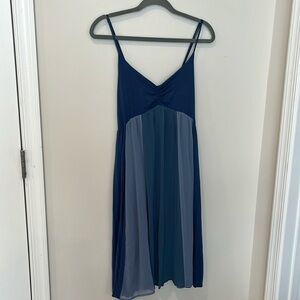 Aqua Dress Blue Colorblock 90s Y2K Baby Doll NWT Size Large